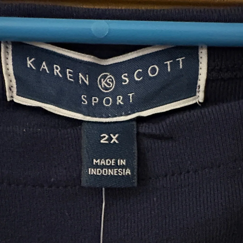 100% Cotton Navy Midi T-Shirt Dress- Hemmed Short Sleeves - Picture 2 of 5